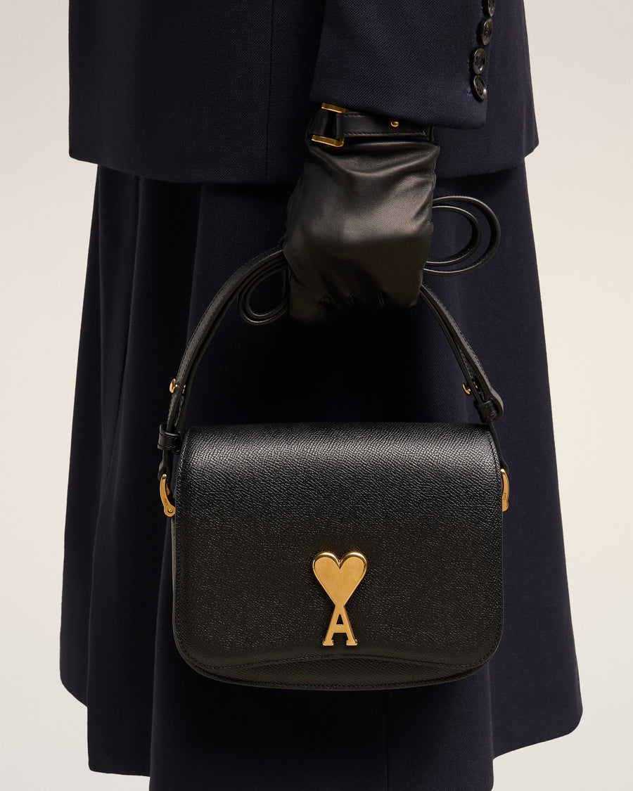 Black Leather Paris Paris Bag