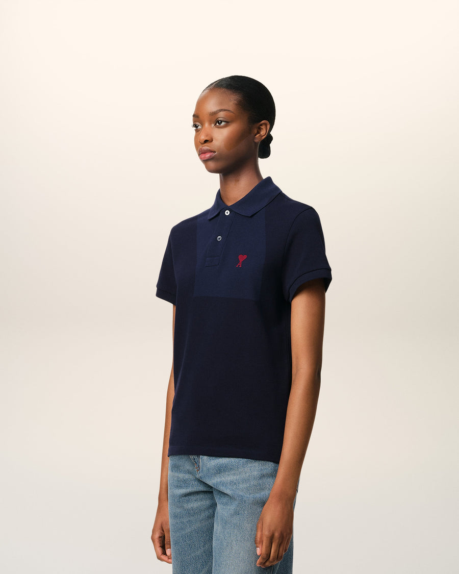 Bleu Organic Cotton Ami De Coeur Polo Shirt