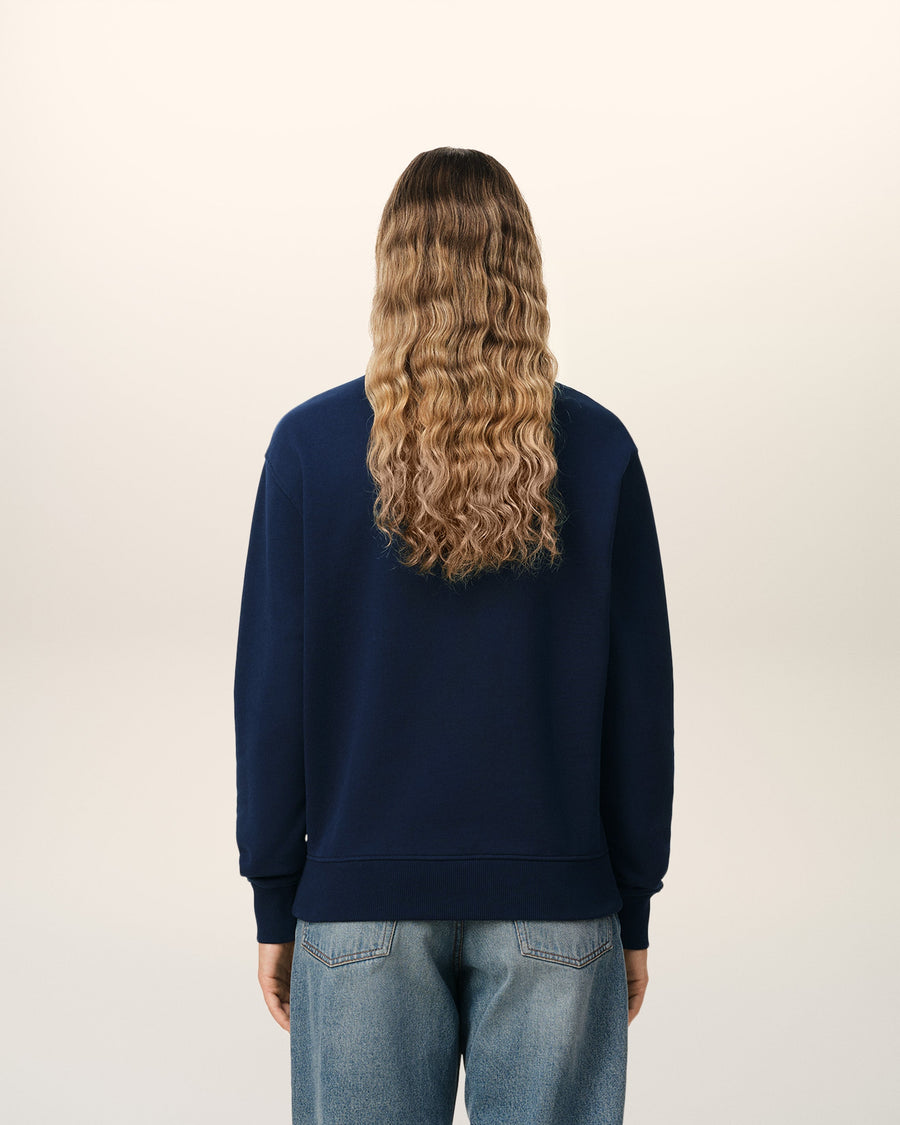 Blue Organic Cotton Ami De Coeur Sweatshirt