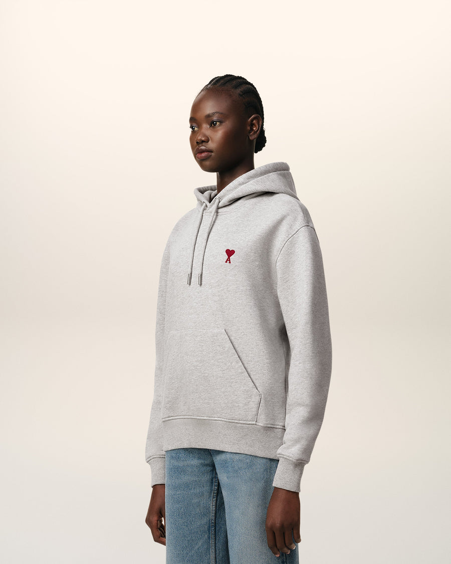 Grey Cotton Ami de Coeur Hoodie