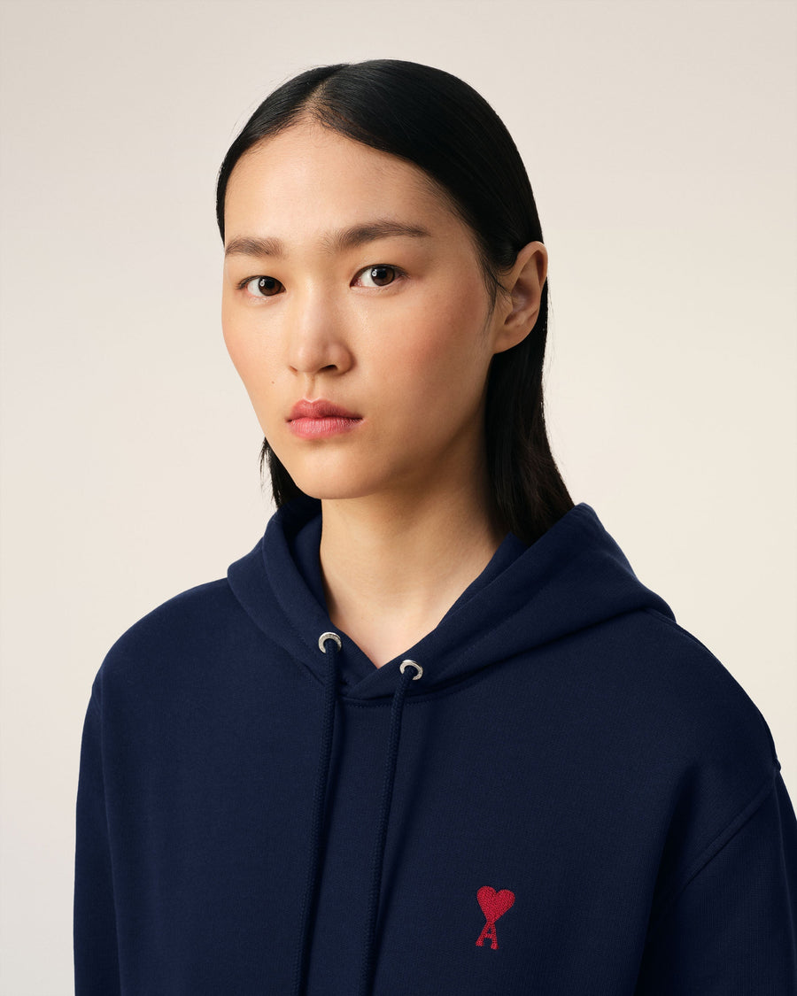 Blue Organic Cotton Ami De Coeur Hoodie
