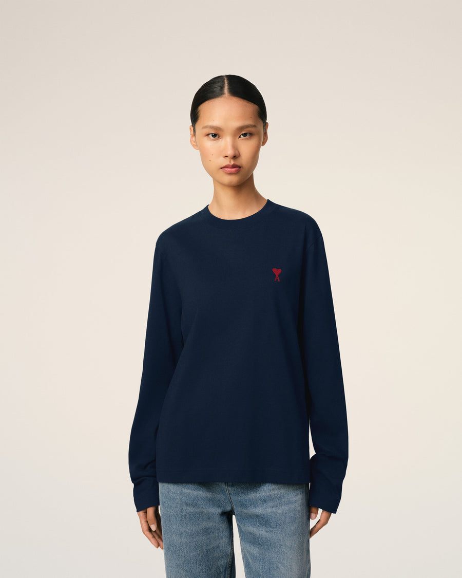 Blue Organic Cotton Ami De Coeur T-shirt