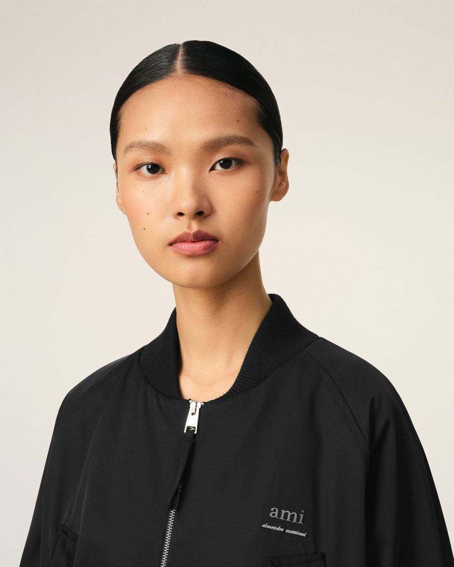 Black Twill Bomber
