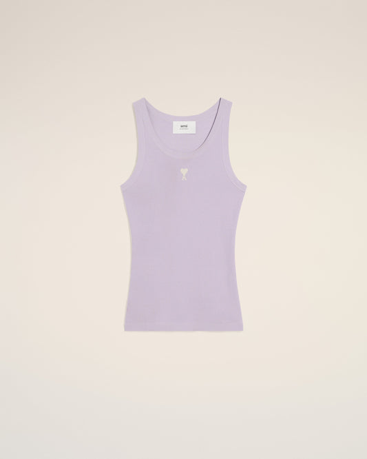 Purple Cotton Rib Ami de Coeur Tanktop