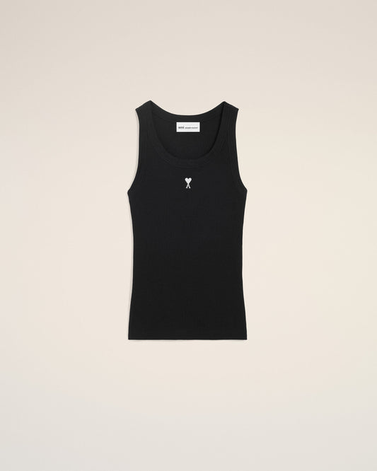 Black Cotton Ami De Coeur Tanktop