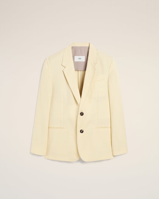 Yellow Wool Semi-Lined Jacket