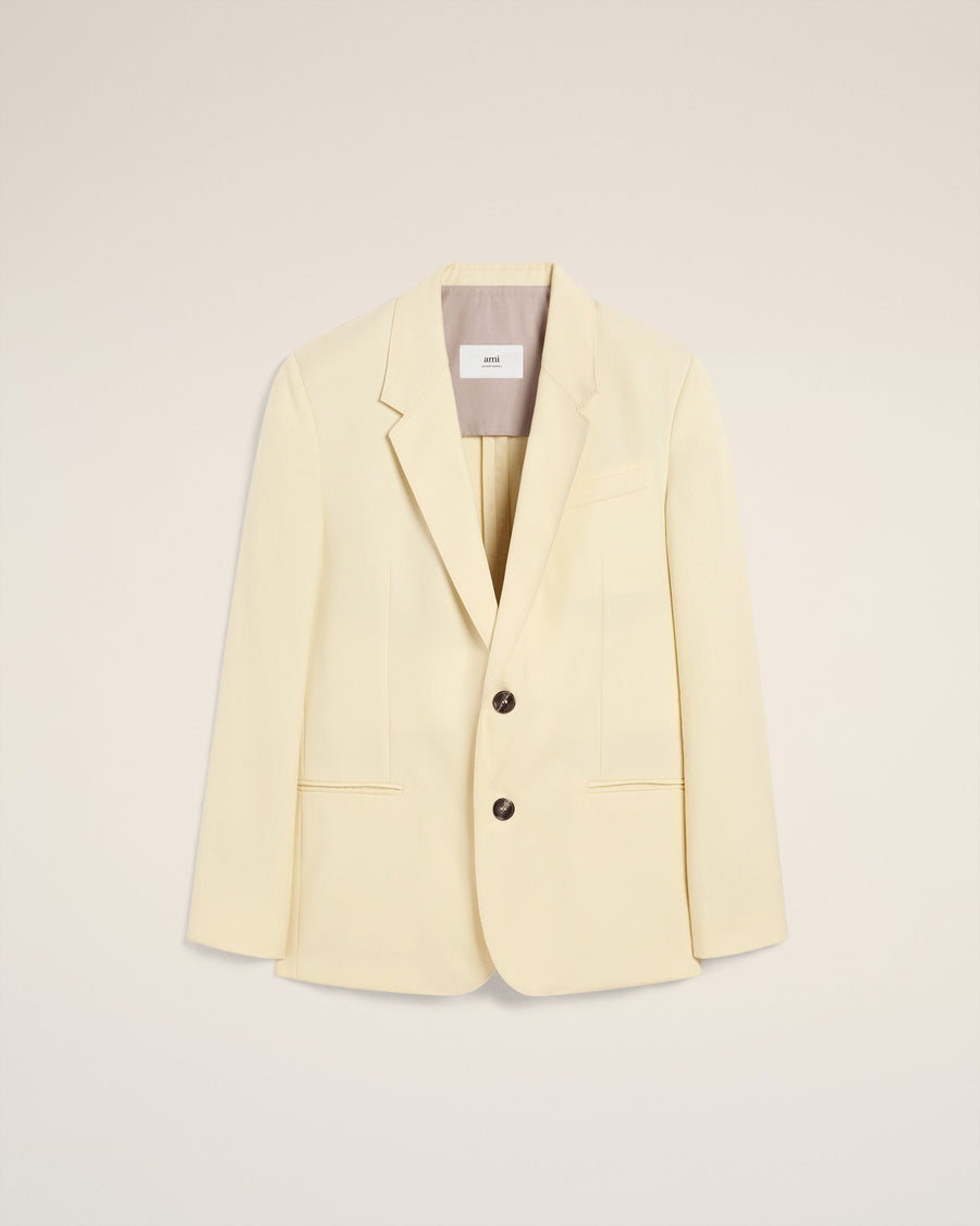 Yellow Wool Semi-Lined Jacket