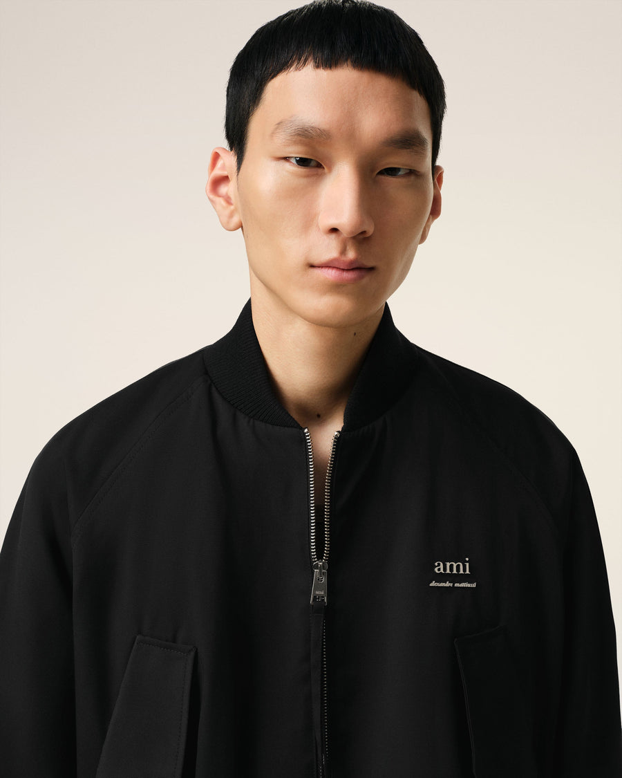 Black Twill Bomber