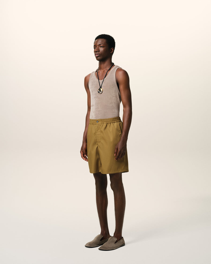 Mustard Twill Short