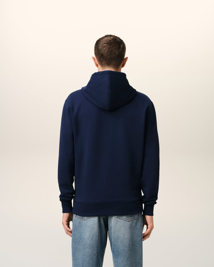 Navy Cotton Ami de Coeur Hoodie