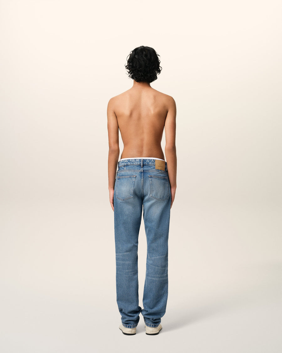 Blue Cotton Classic Fit Jeans