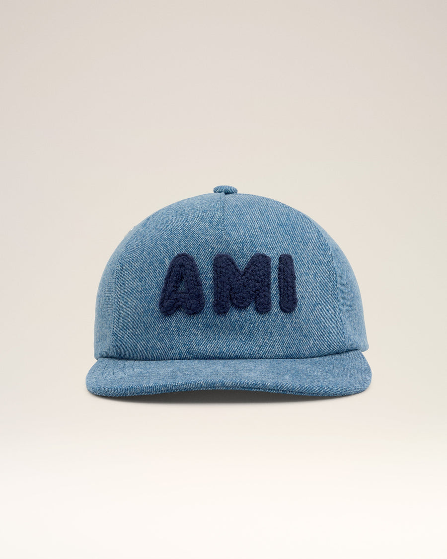 Blue Cotton Ami Paris Patch Trucker Cap