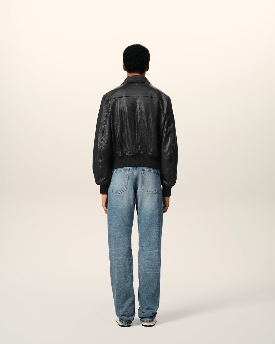 Leather Zipped Jacket