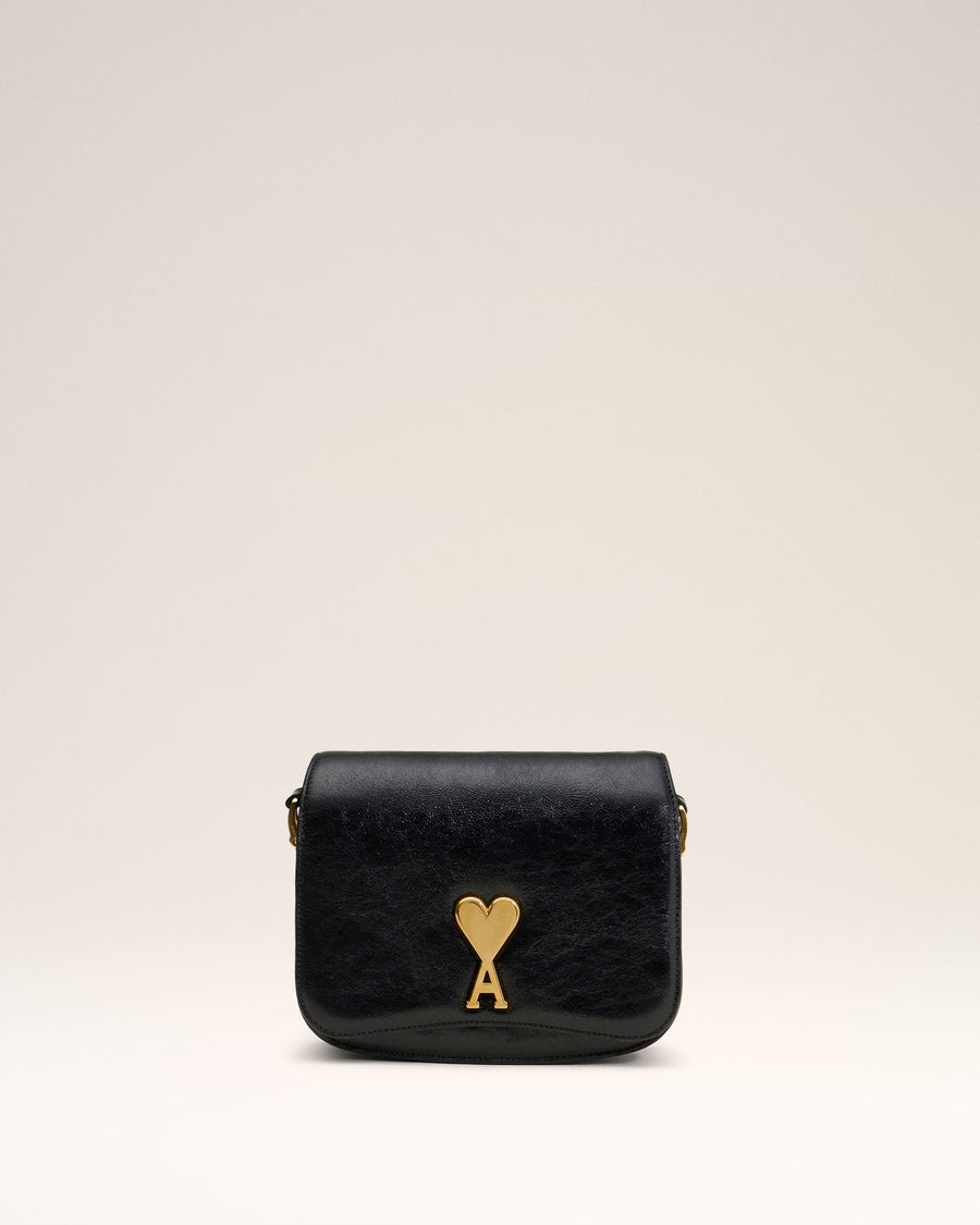 Black Leather Paris Paris Bag
