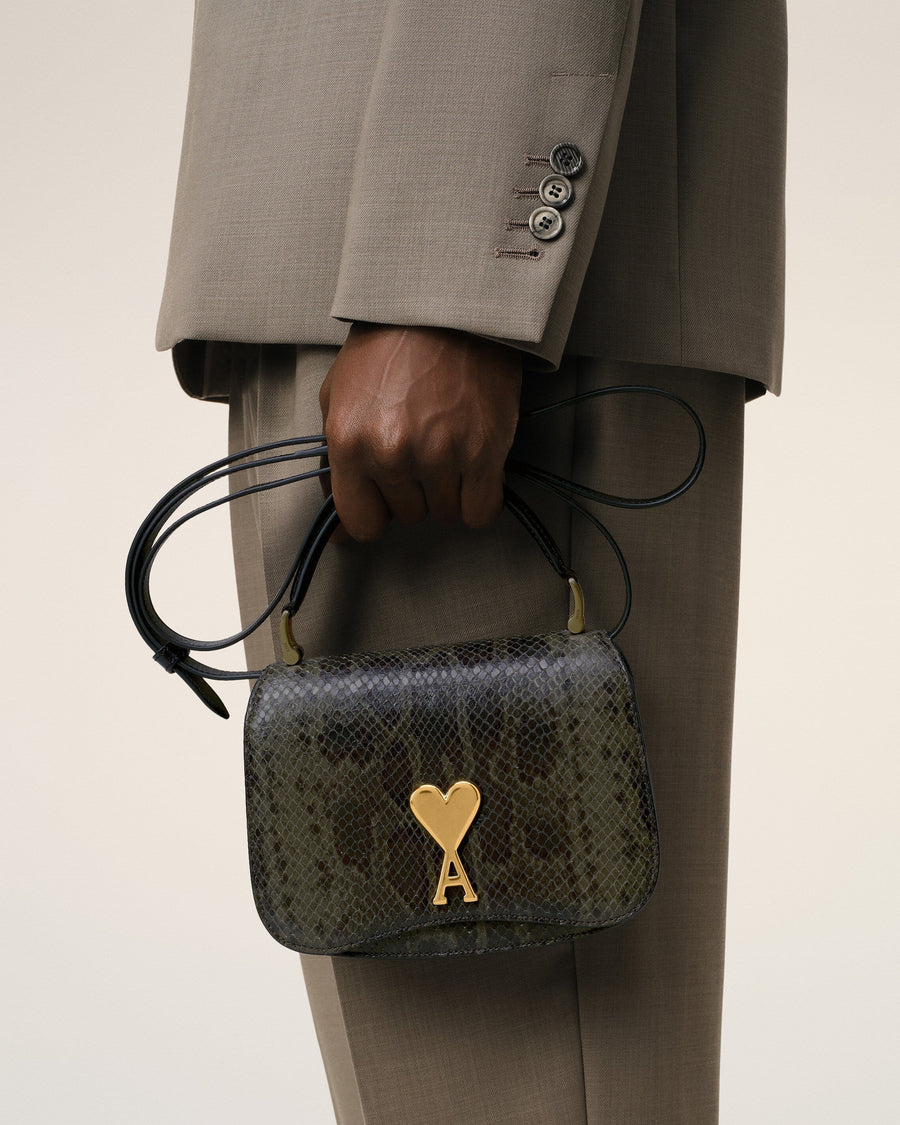 Green Leather Top Handle Paris Paris Bag