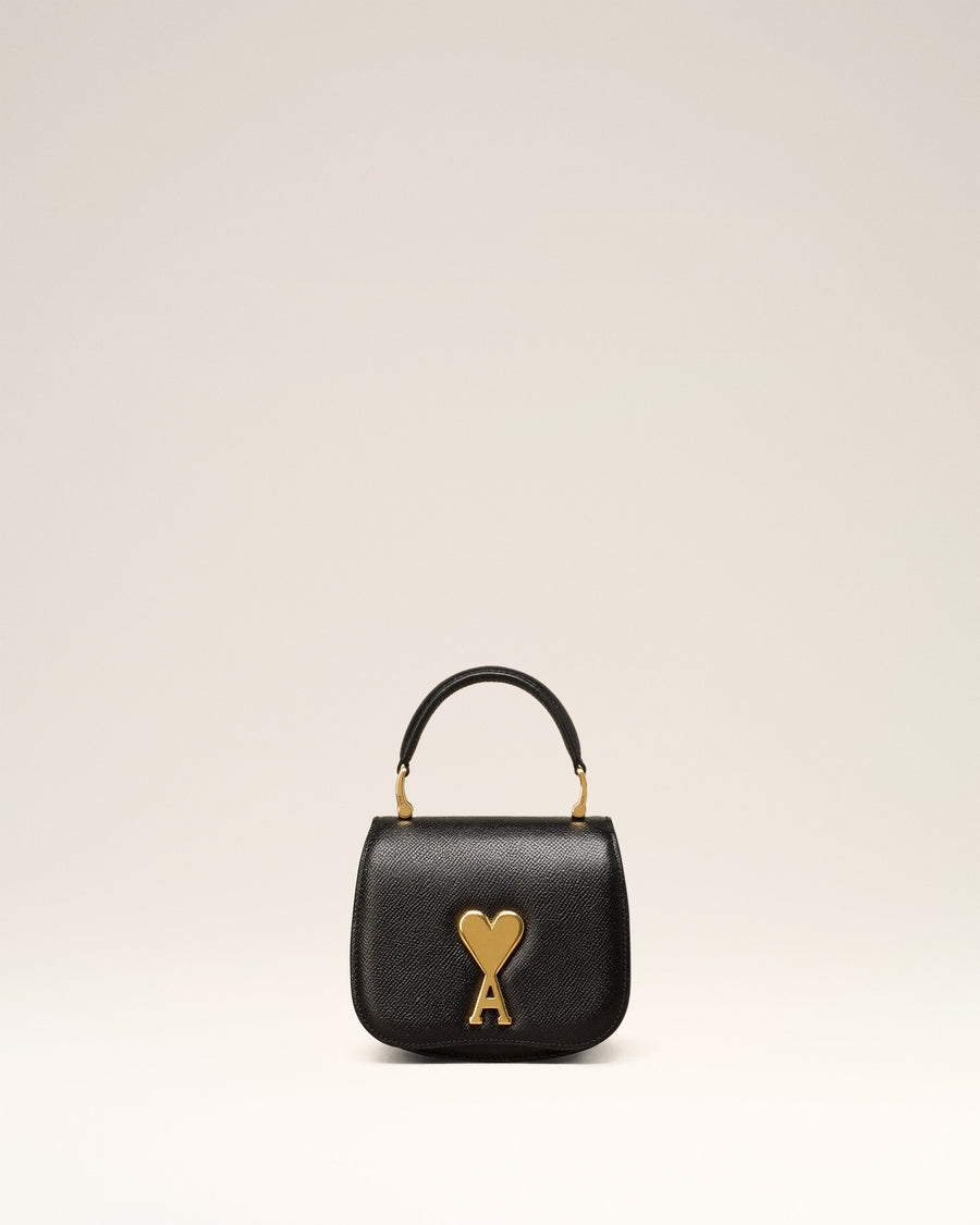 Black Leather Paris Paris Nano Bag