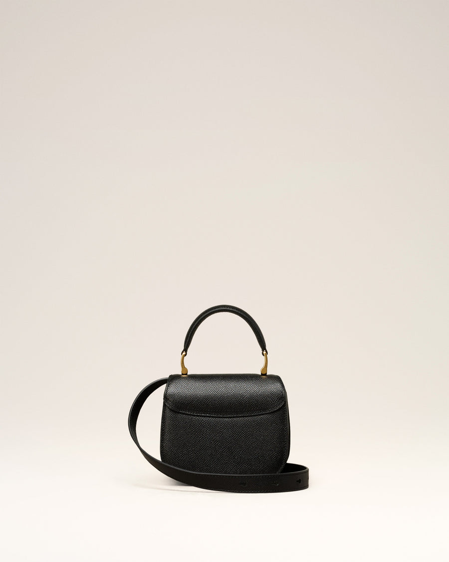 Black Leather Paris Paris Nano Bag