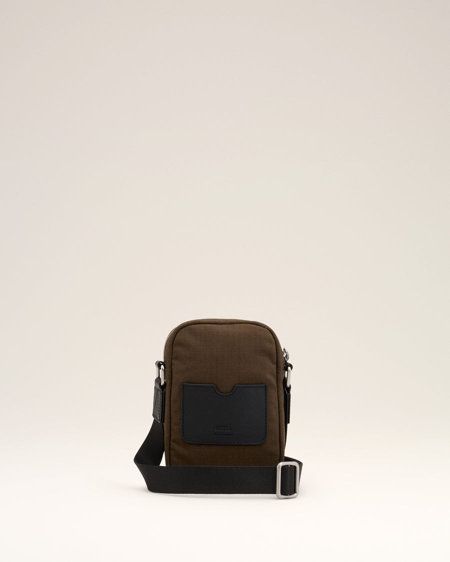 Green Canvas Small Ami de Coeur Crossbody Bag