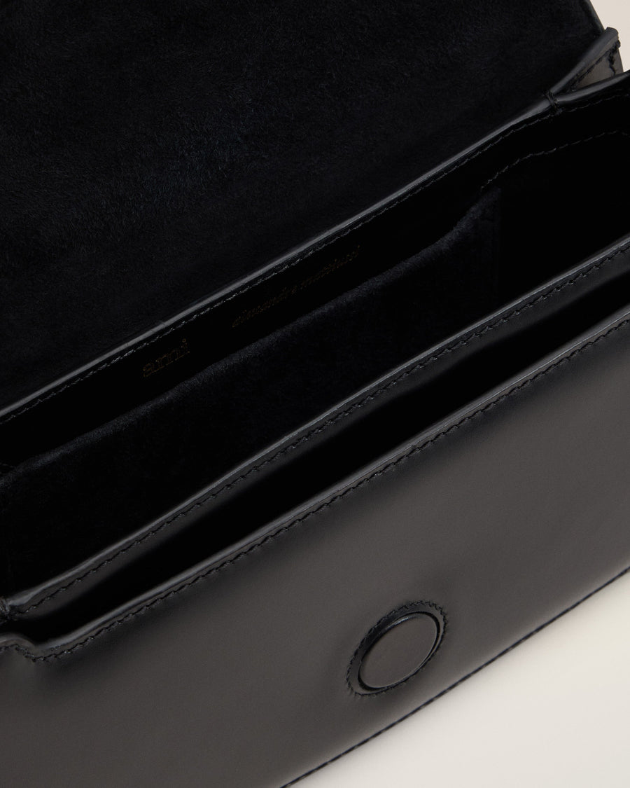 Black Leather Shoulder Bag Paris Paris Bag