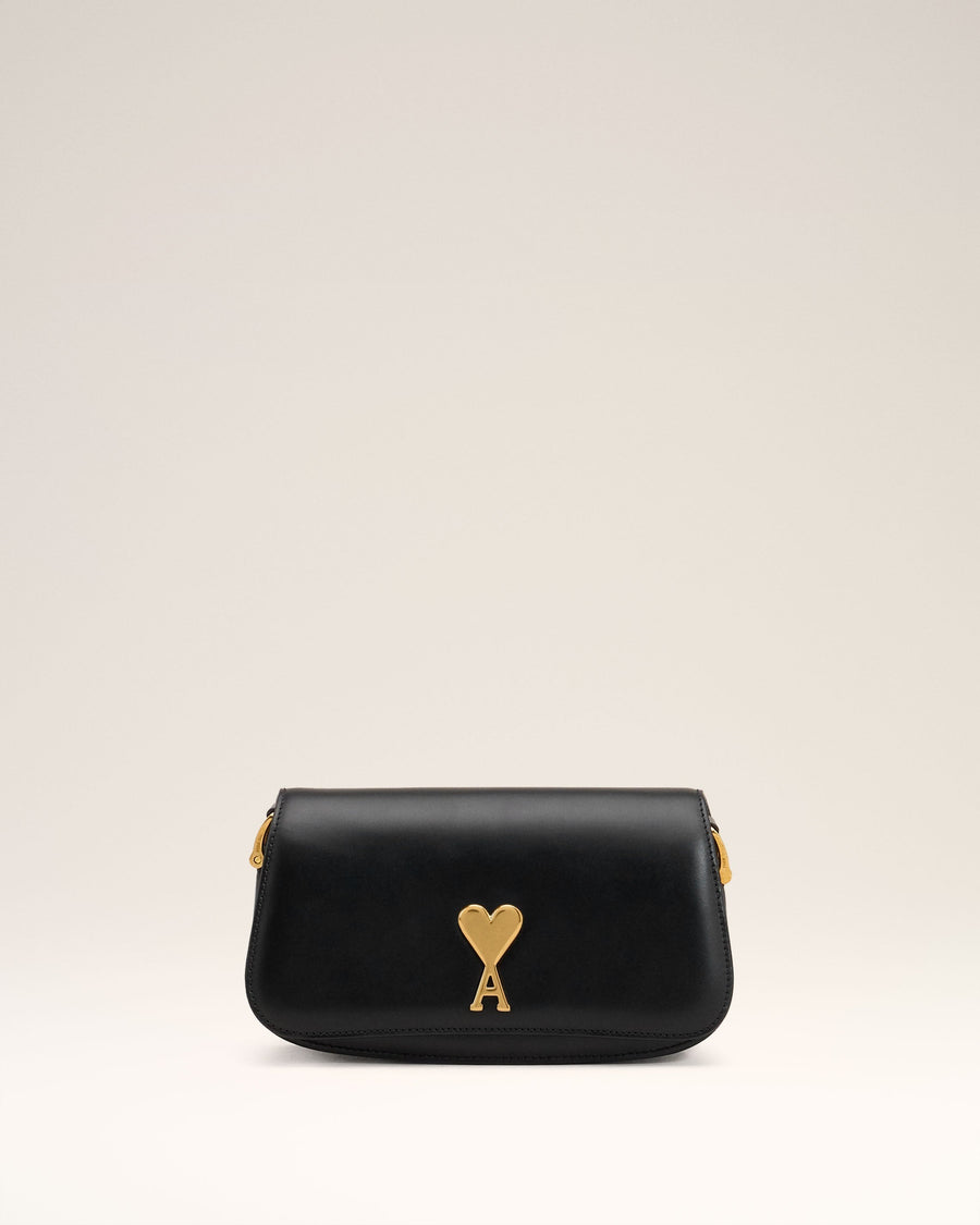 Black Leather Shoulder Bag Paris Paris Bag