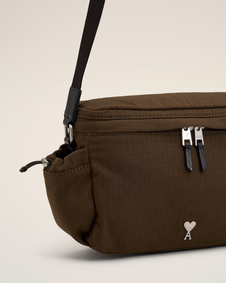 Green Canvas Ami de Coeur Messenger Bag