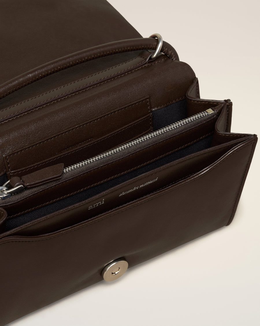 Brown Leather Voulez-Vous Wallet Strap