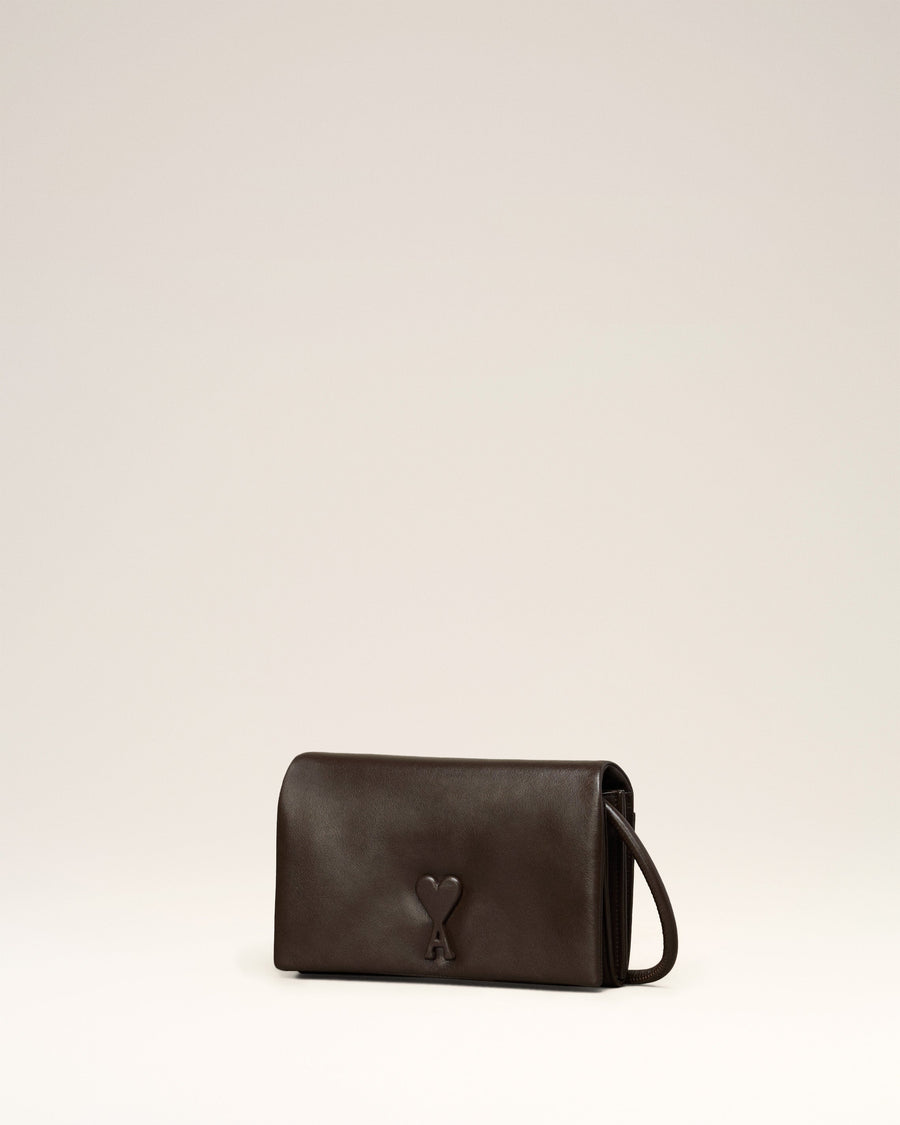 Brown Leather Voulez-Vous Wallet Strap
