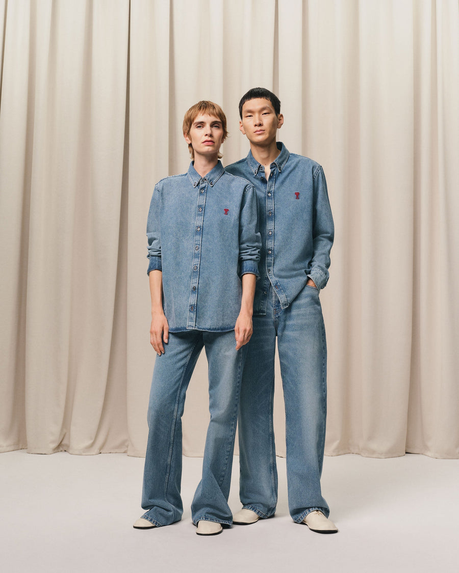 Blue Denim Button-Down Ami de Coeur Shirt