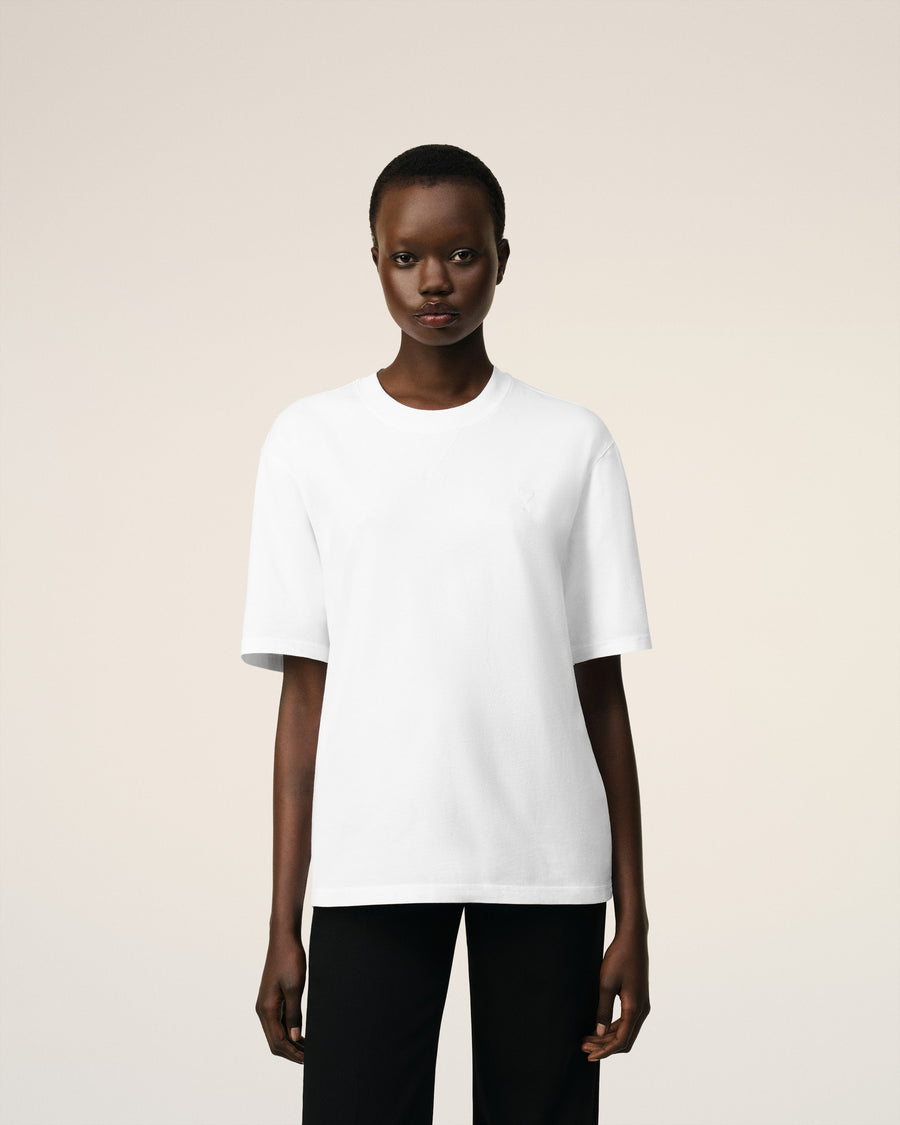 White Cotton Ami de Coeur T-shirt