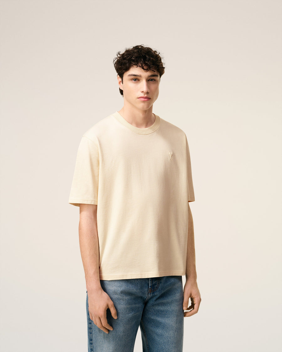 White Cotton Ami De Coeur T-shirt
