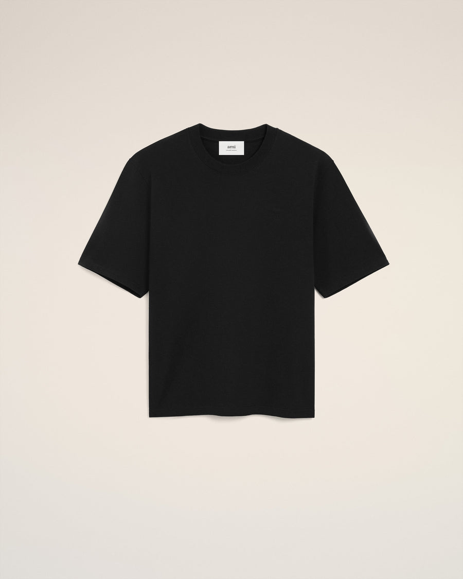 Black Cotton Ami De Coeur T-shirt