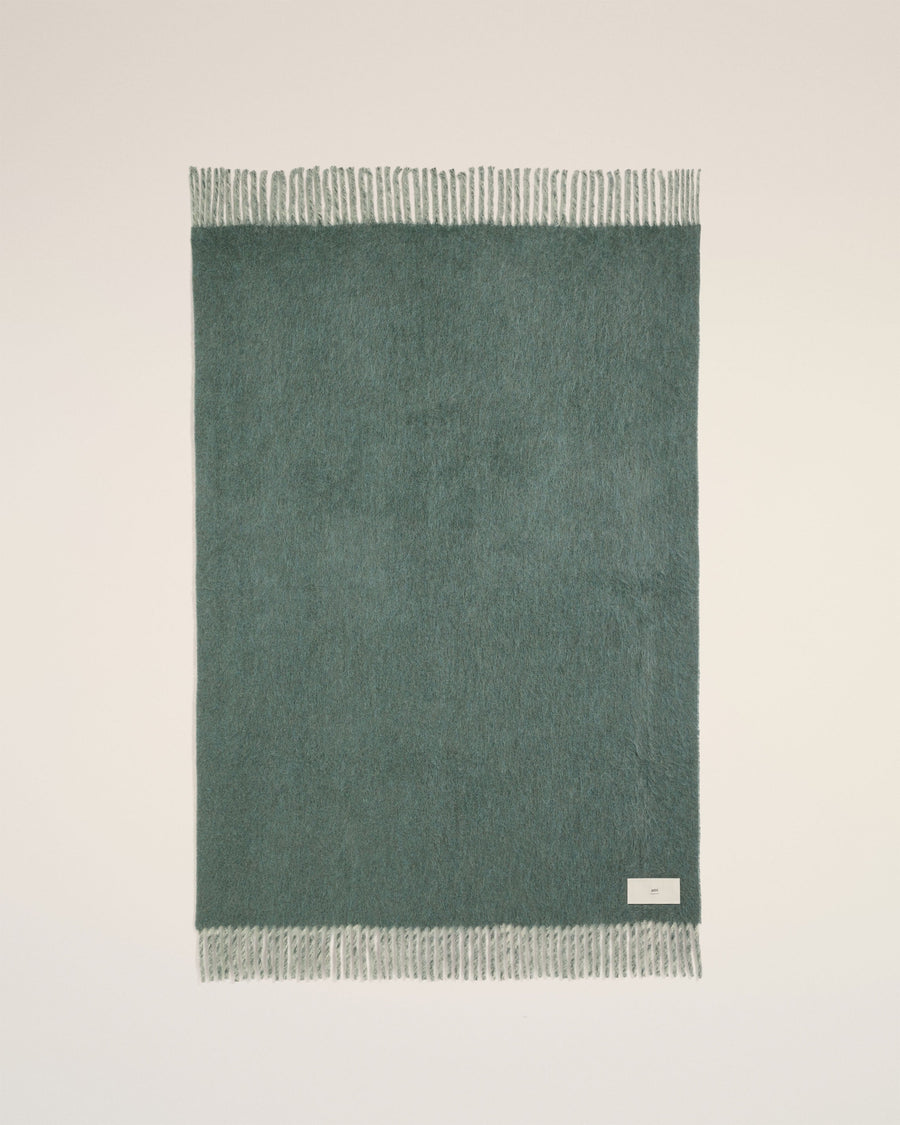 Bicolor Double-Sided Blanket With Ami Alexandre Mattiussi Tab