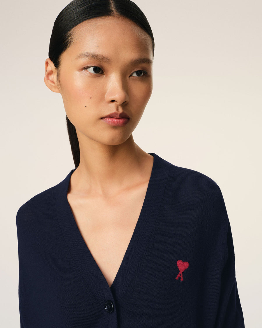 Navy Wool Ami de Coeur Cardigan