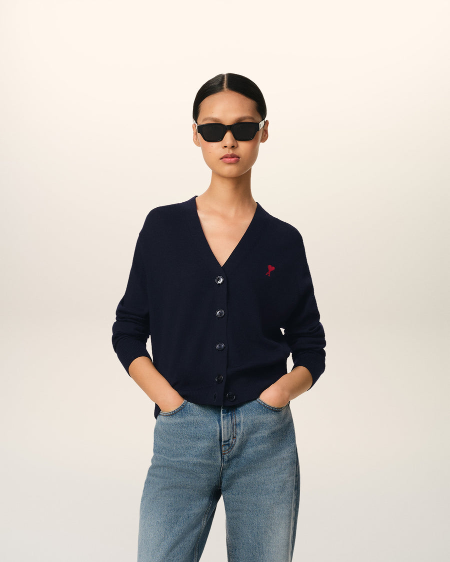 Navy Wool Ami de Coeur Cardigan