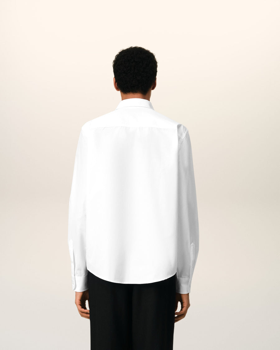 White Cotton Ami de Coeur Classic Shirt