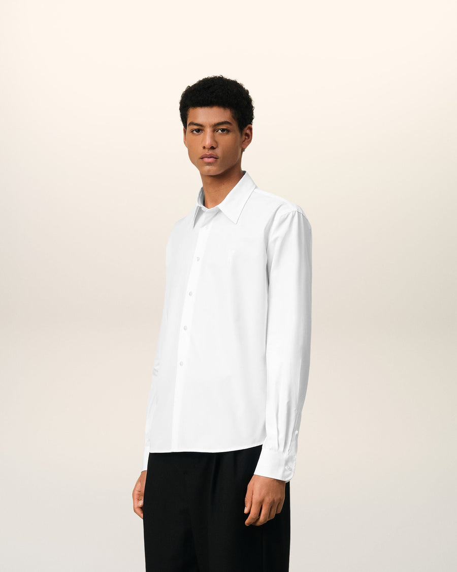 White Cotton Ami de Coeur Classic Shirt