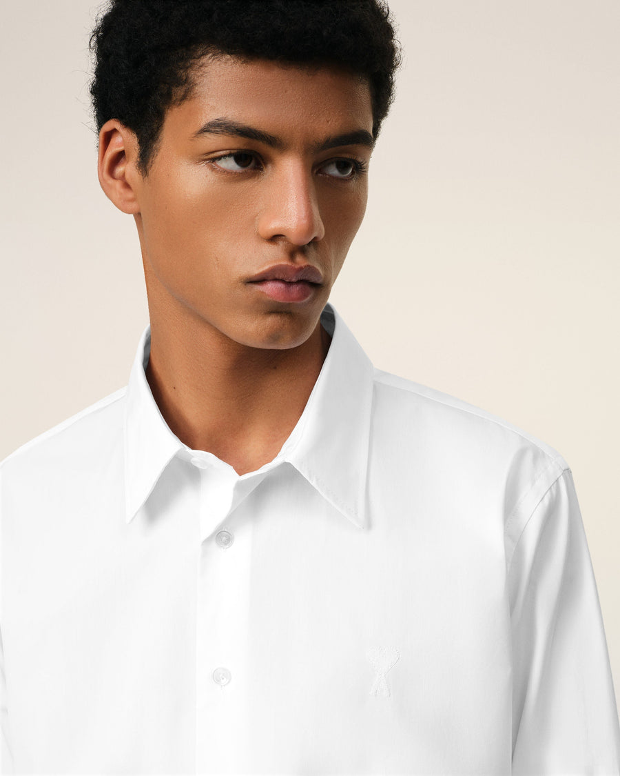 White Cotton Ami de Coeur Classic Shirt