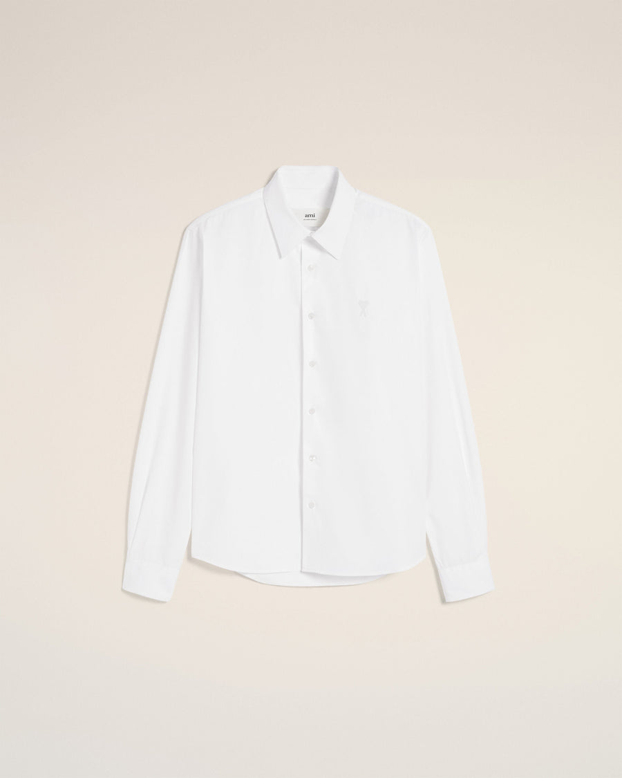 White Cotton Ami de Coeur Classic Shirt