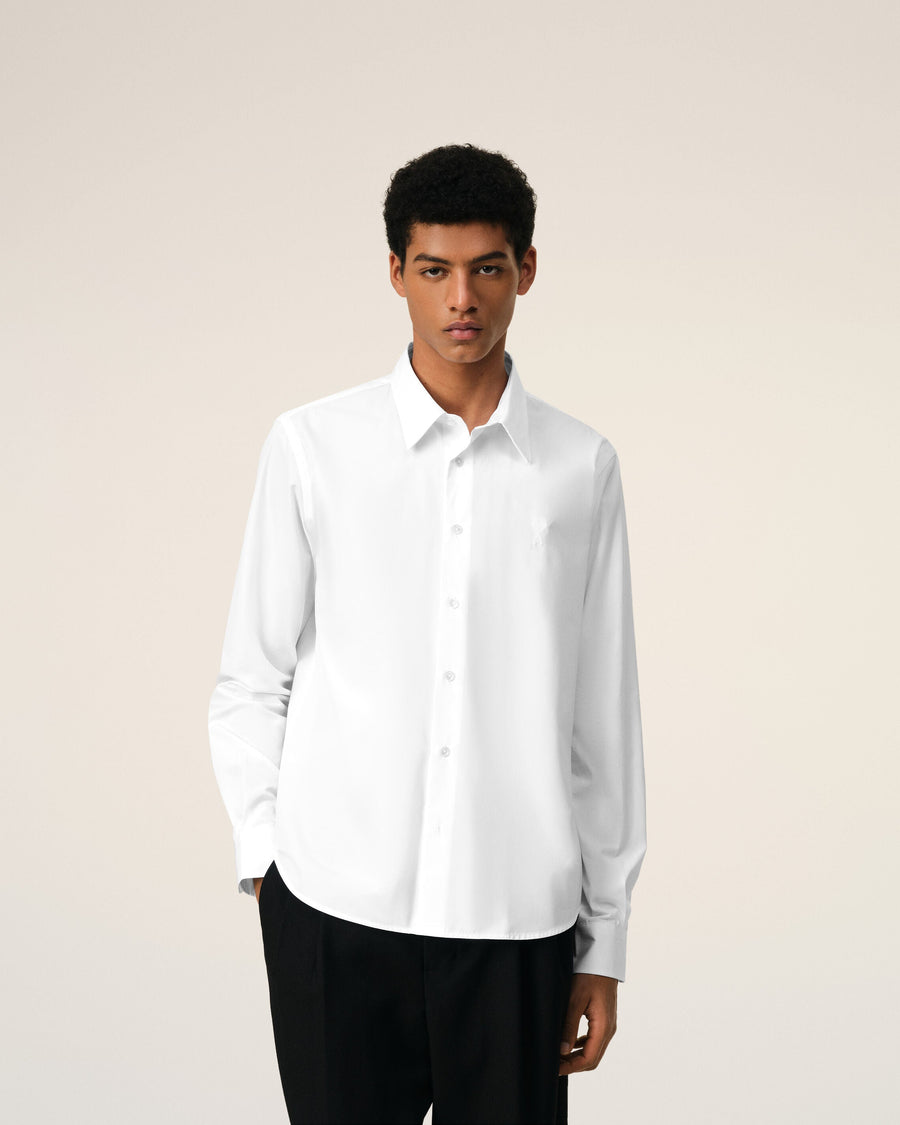 White Cotton Ami de Coeur Classic Shirt