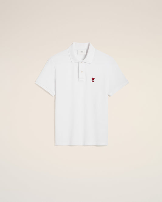 White Organic Cotton Ami De Coeur Polo Shirt