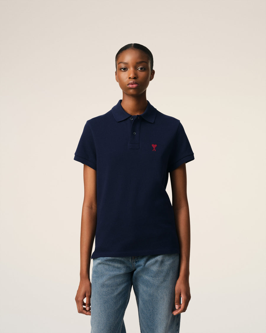 Bleu Organic Cotton Ami De Coeur Polo Shirt