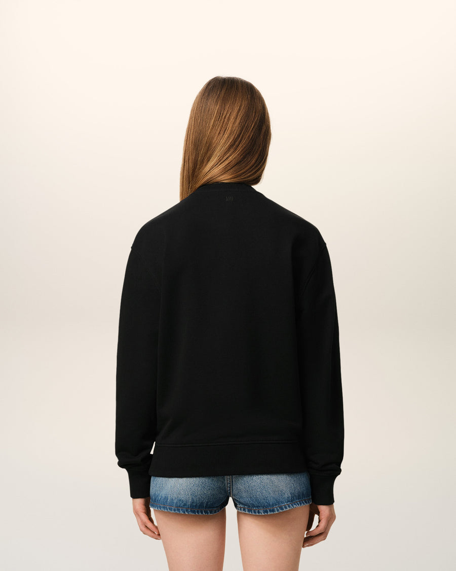 Black Organic Cotton Ami De Coeur Sweatshirt