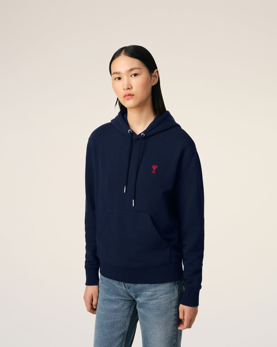 Blue Organic Cotton  Ami De Coeur Hoodie