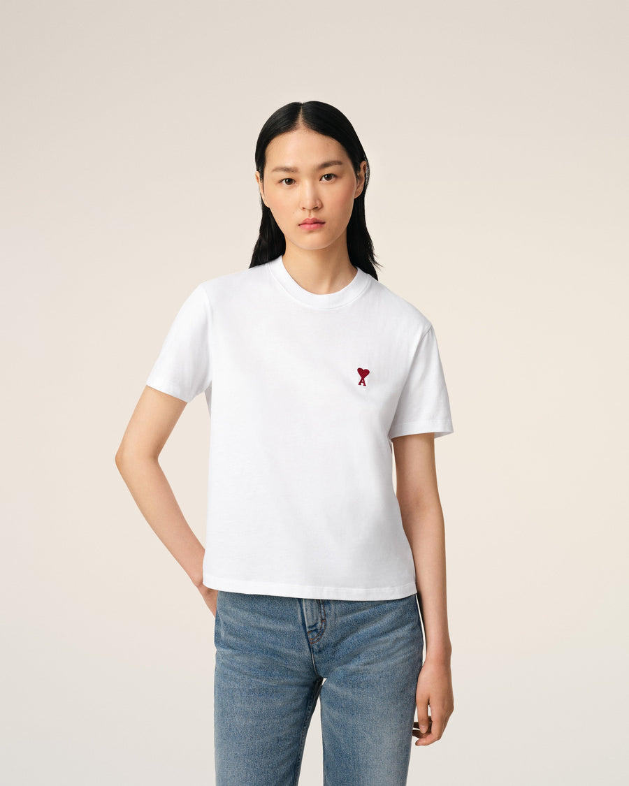 White Organic Cotton  Ami De Coeur T-shirt