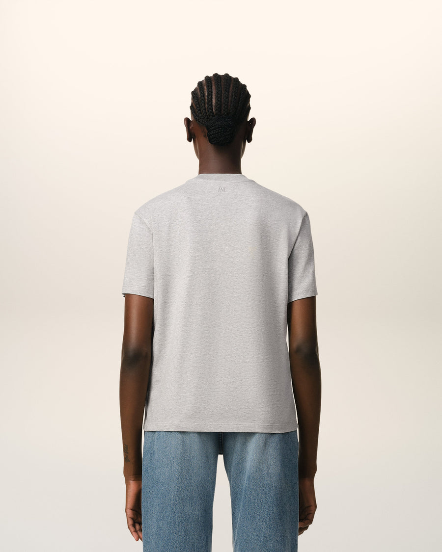 Grey Cotton Ami de Coeur T-Shirt