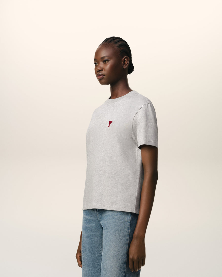 Grey Cotton Ami de Coeur T-Shirt