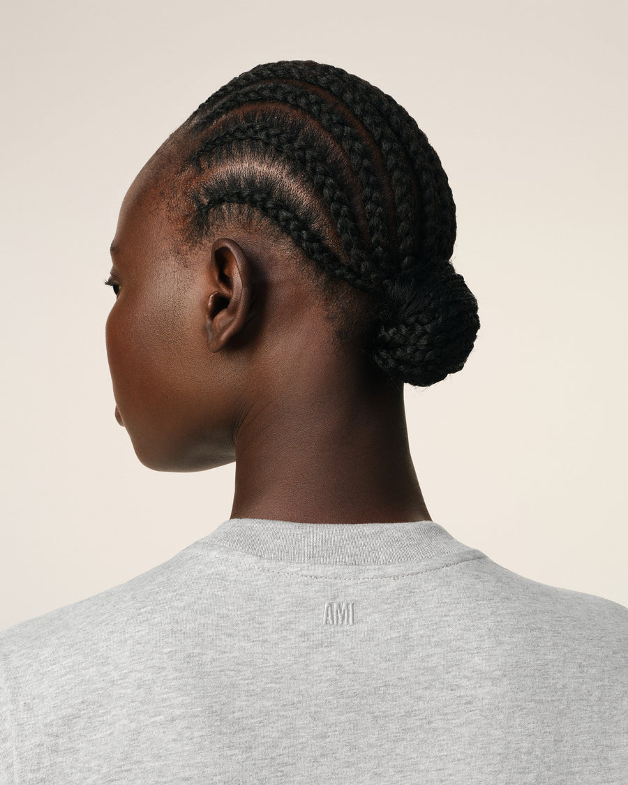 Grey Cotton Ami de Coeur T-Shirt