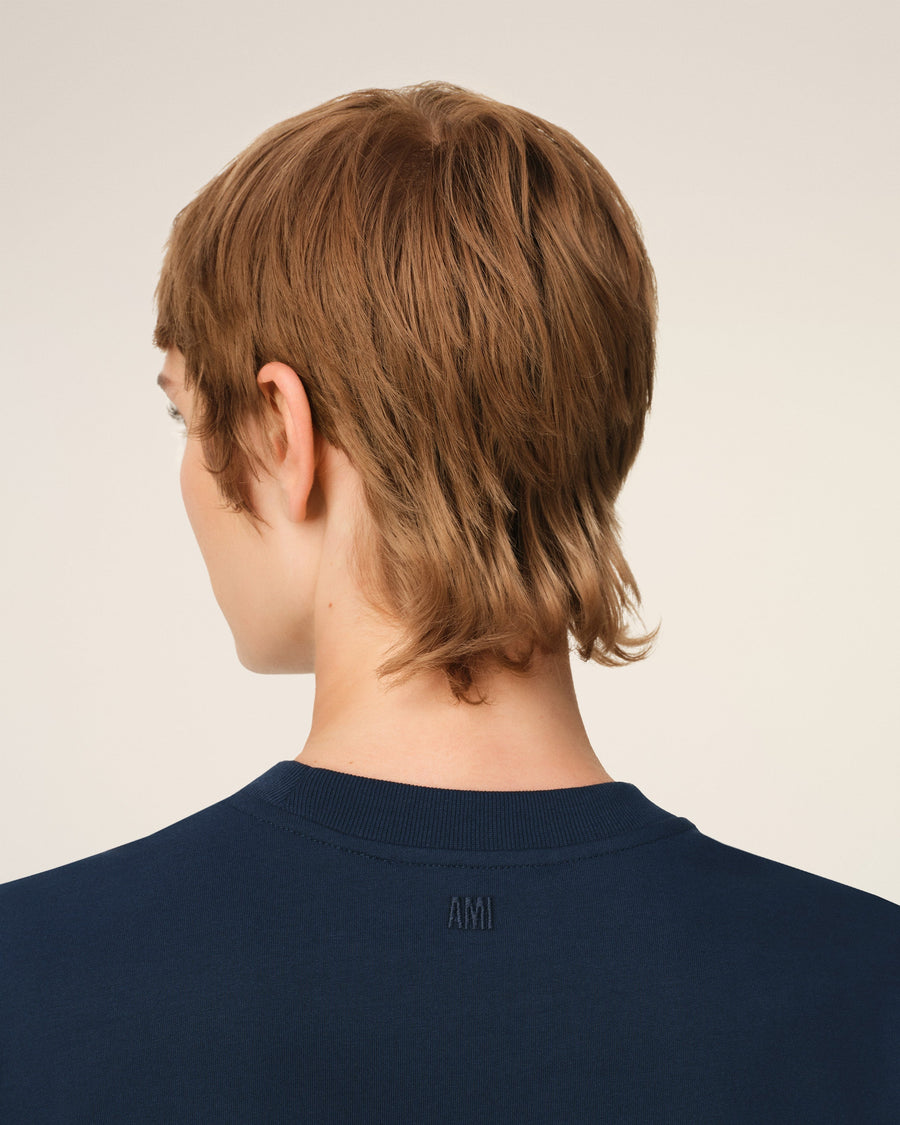 Blue Organic Cotton  Ami De Coeur T-shirt