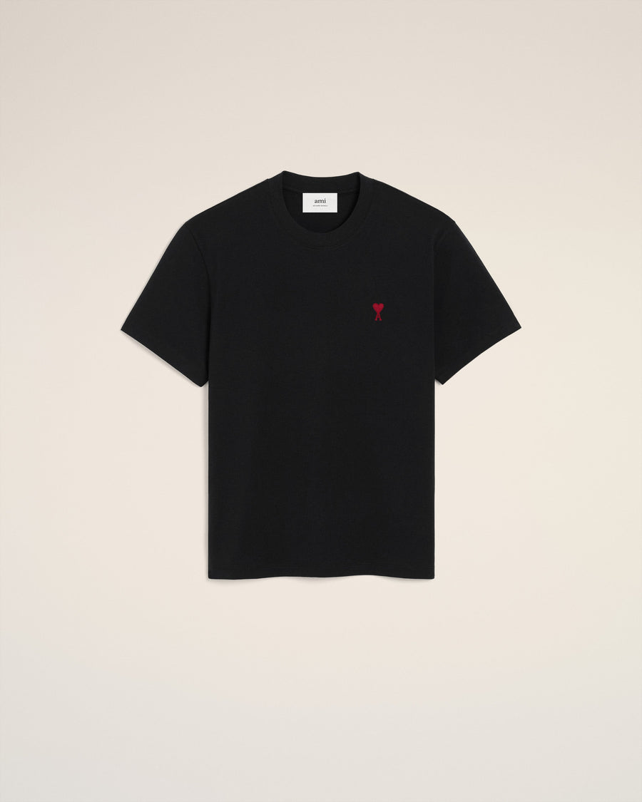 Black Organic Cotton  Ami De Coeur T-shirt