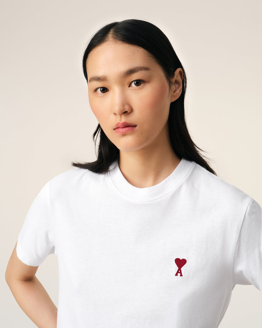 White Organic Cotton  Ami De Coeur T-shirt